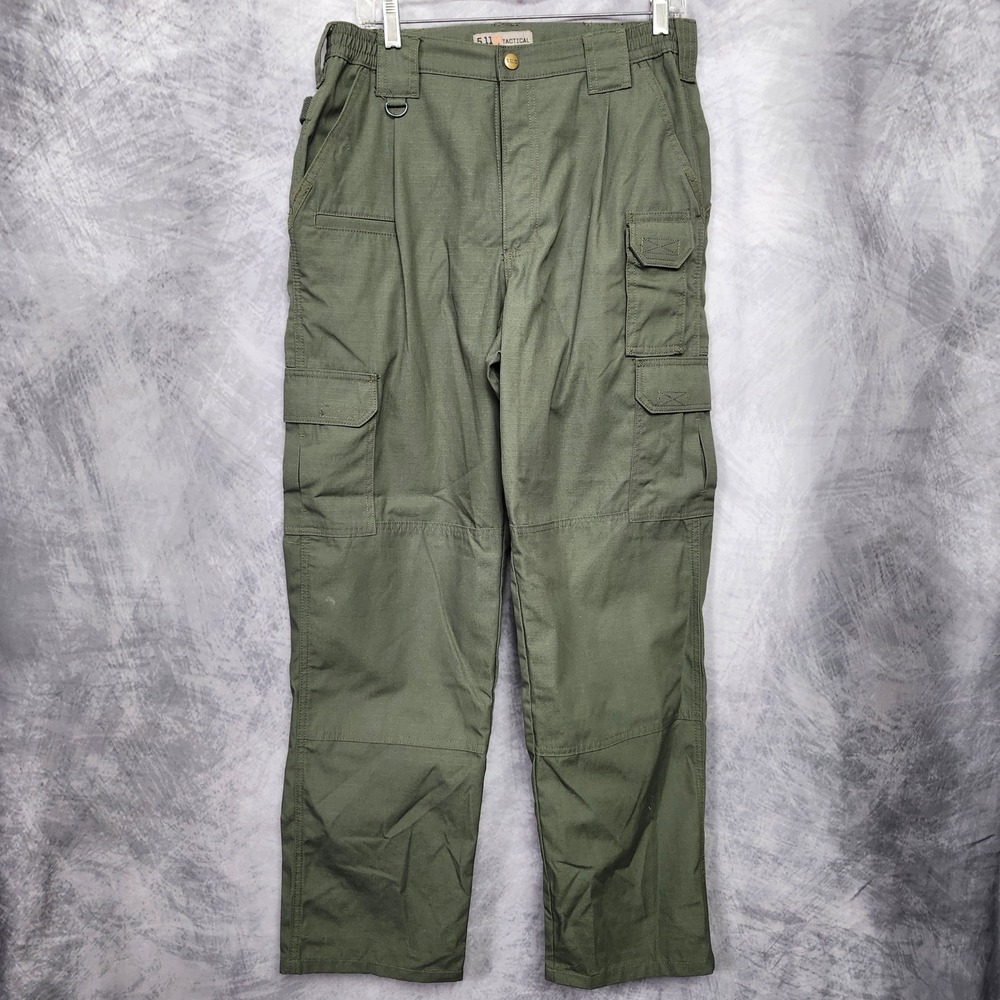5.11 Tactical Taclite Pro Cargo Pants Mens 32x32 Green Ripstop Work Duty Uniform